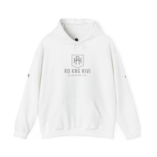 Minimalist Logo Hoodie - Unisex Heavy Blend™ Sweatshirt, Casual Streetwear, Perfect Gift for Him/Her, Cozy Fall Style