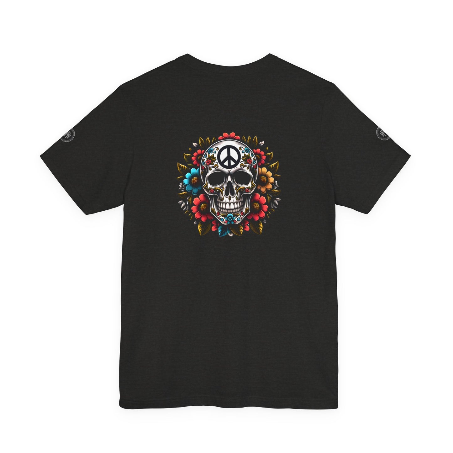 Skull Artwork Tee - Live Life Stay True, Unisex Graphic T-Shirt, Peaceful Vibe Tee, Motivational Shirt for Everyday Wear, Unique Gift Idea,