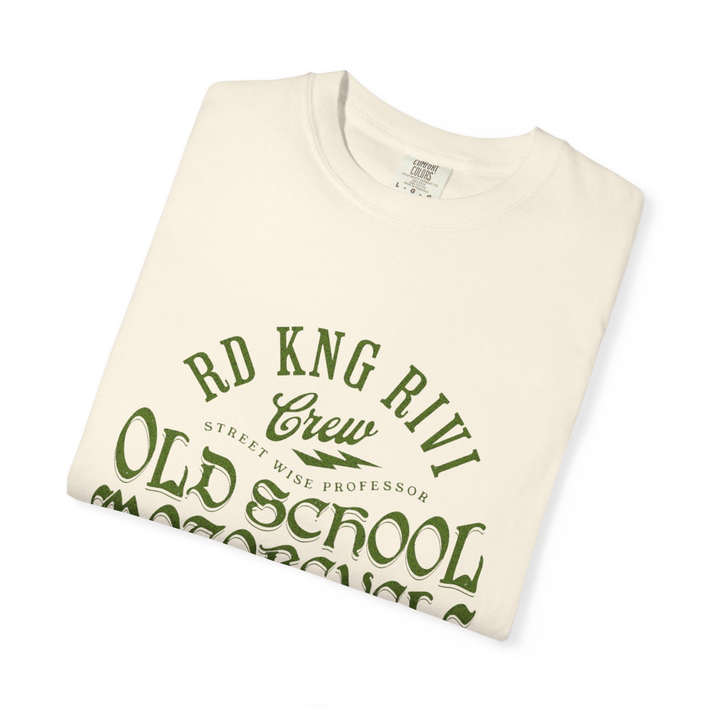 Motorcycle Tee — Garment-Dyed Unisex Motorcycle Shirt