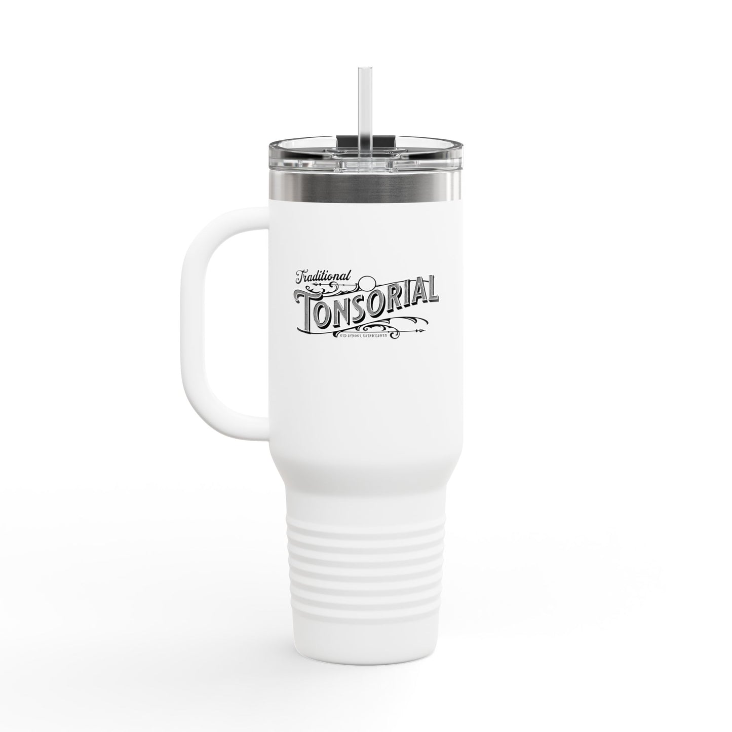 40oz Travel Mug - Traditional Tonsorial Design