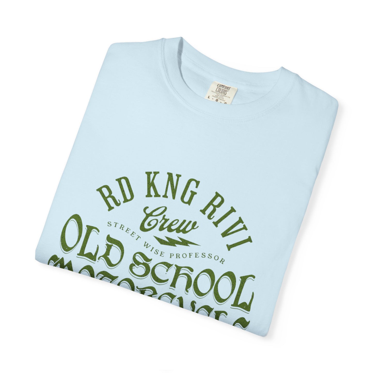 Motorcycle Tee — Garment-Dyed Unisex Motorcycle Shirt