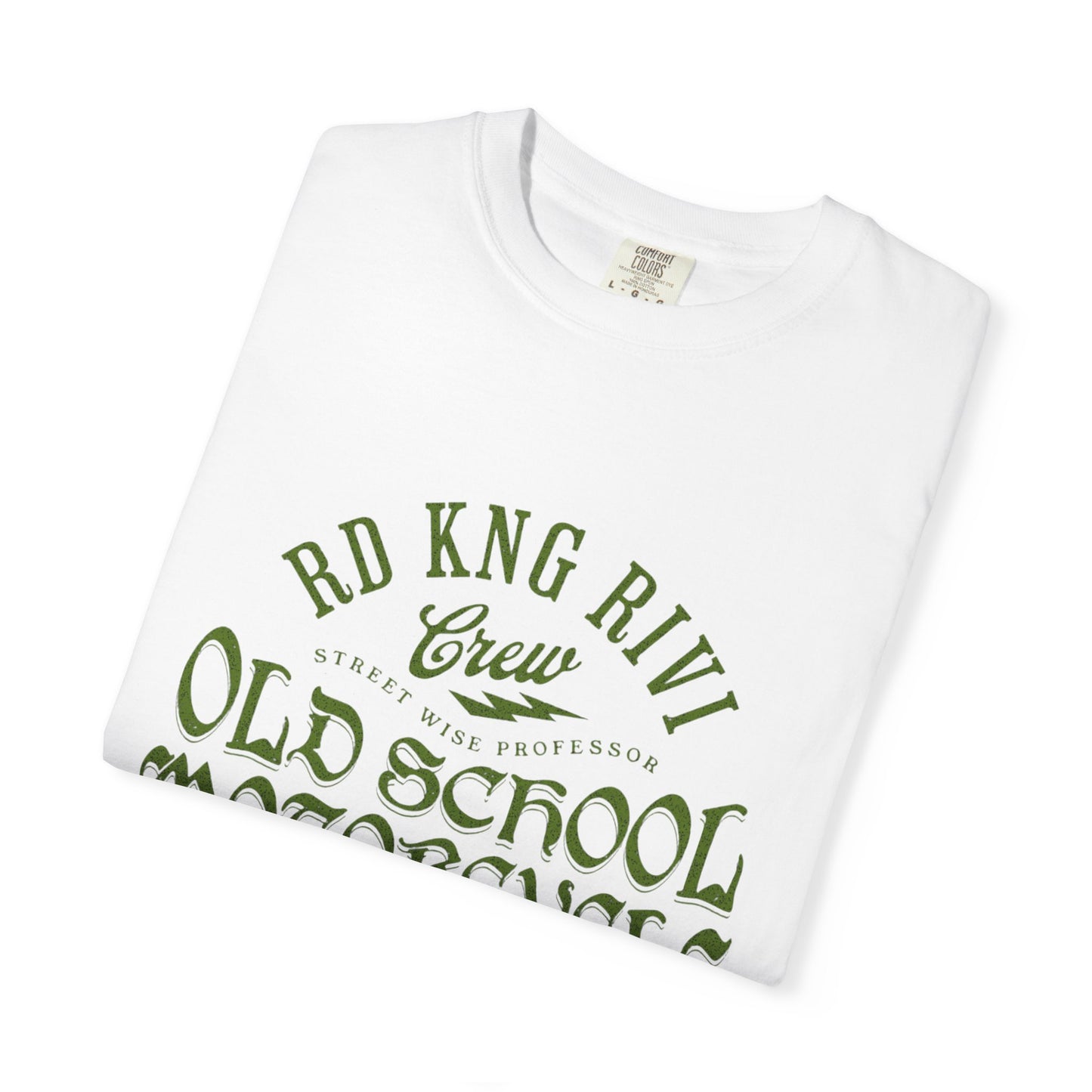 Motorcycle Tee — Garment-Dyed Unisex Motorcycle Shirt